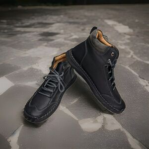 FLYLAND Men's Fashion Vintage Chukka Leather Ankle Boots Handmade Sz 13